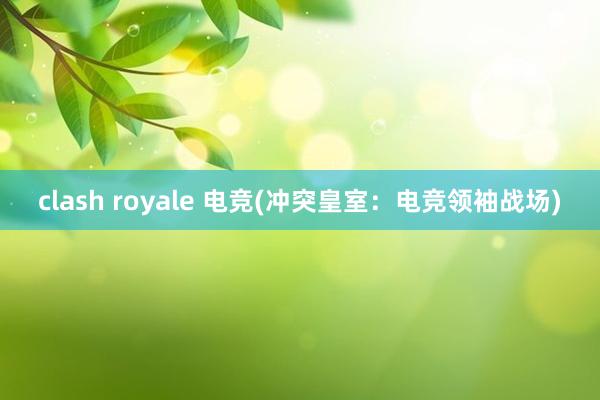 clash royale 电竞(冲突皇室：电竞领袖战场)