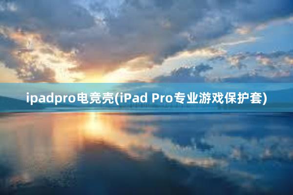 ipadpro电竞壳(iPad Pro专业游戏保护套)