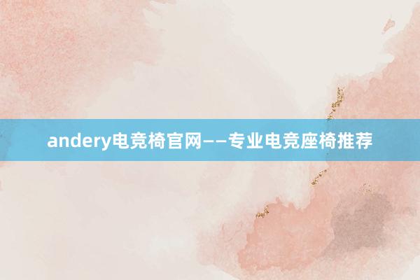 andery电竞椅官网——专业电竞座椅推荐