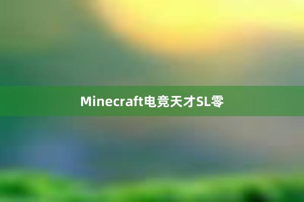 Minecraft电竞天才SL零