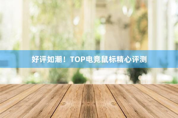 好评如潮！TOP电竞鼠标精心评测